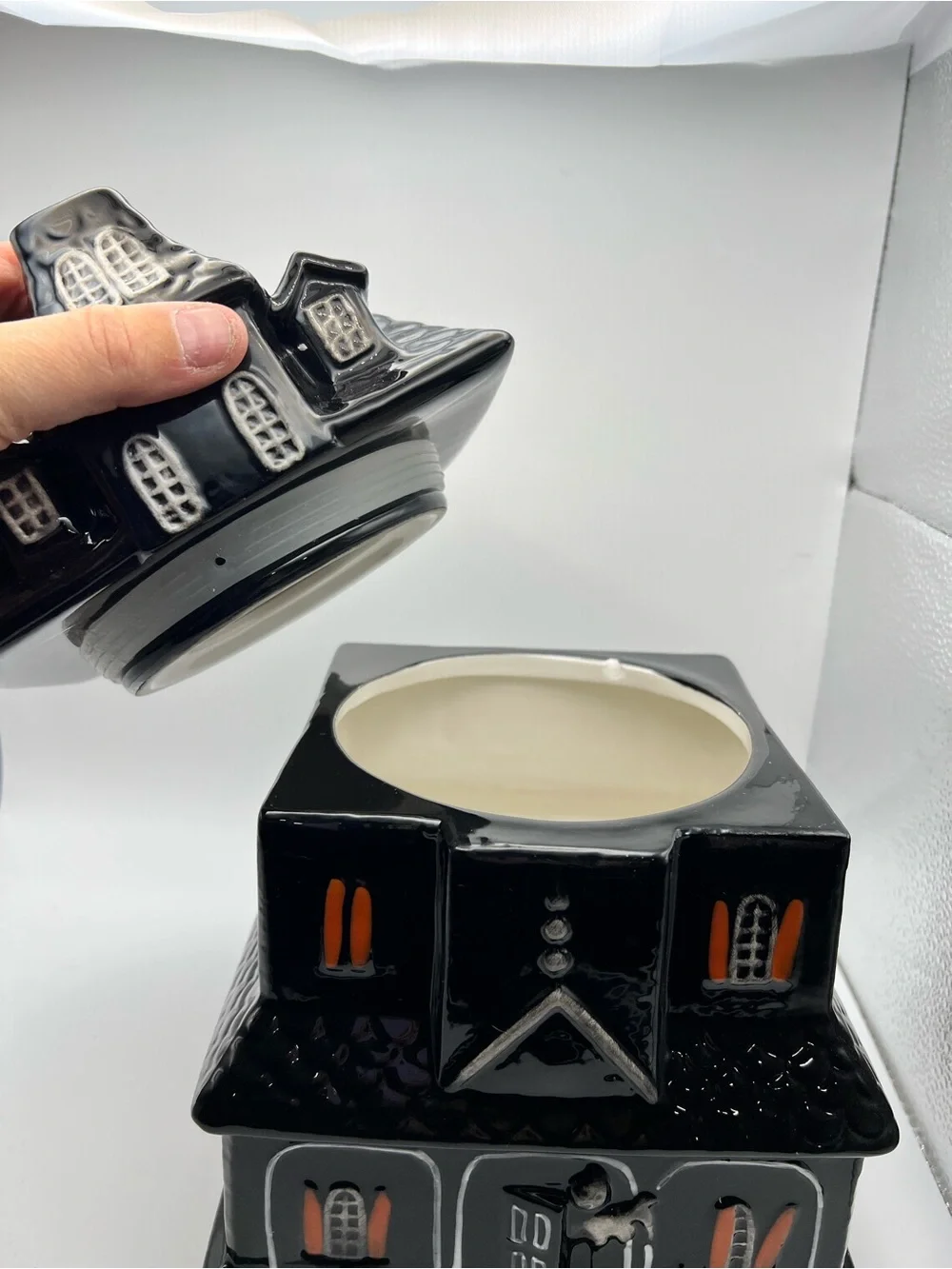 Halloween Ceramic Haunted House Cookie Jar - Haunted House